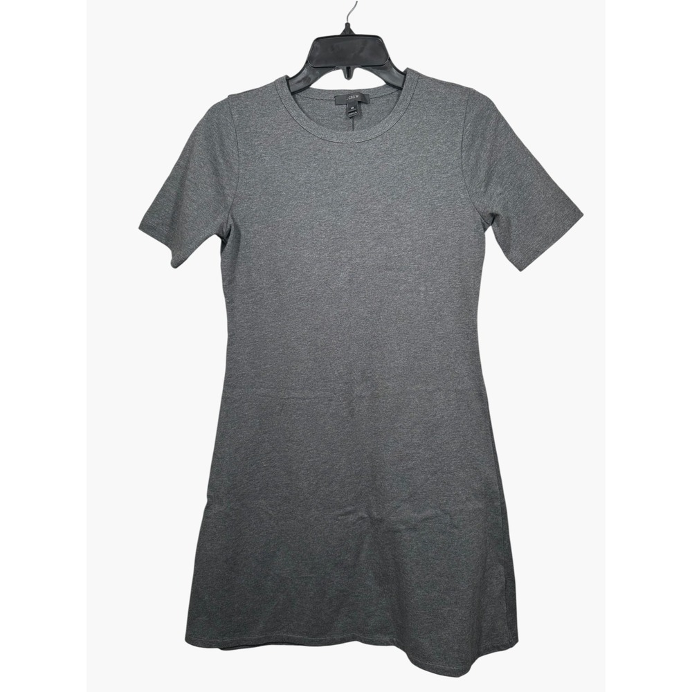 J. Crew XS Womens Dress Gray 100% Cotton Short Sleeve Short Casual Comfort